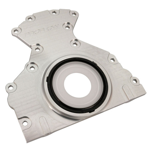 Proflow Rear Main Cover, For GM/Chev Performance LSX Block Only + Warlord LSX, With Seals, Billet Aluminium, Raw, Each