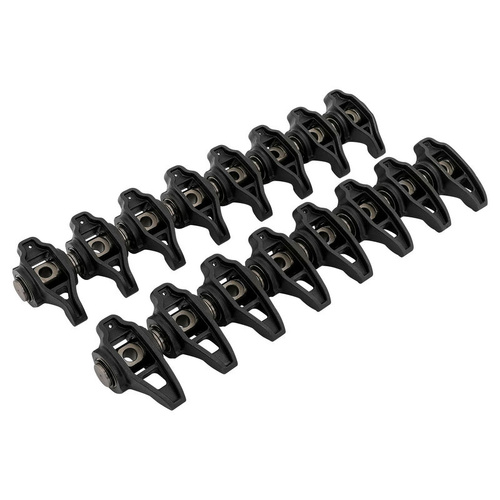 Proflow Pro Rockers, Adjustable Shaft Design LS3/L98, 1.7 Ratio Black 8620 Alloy Steel, M8 Socket Head Screws, Chev/Holden Commodore, Kit