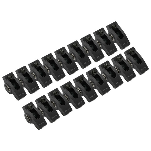 Proflow Pro 2024 Series, Large Body Roller Rockers, SB Ford 5.0 351W, Late Model 1.60 Ratio, 5/16 Bolt On Adjustable, Direct Fit, Aluminium 2024, Set