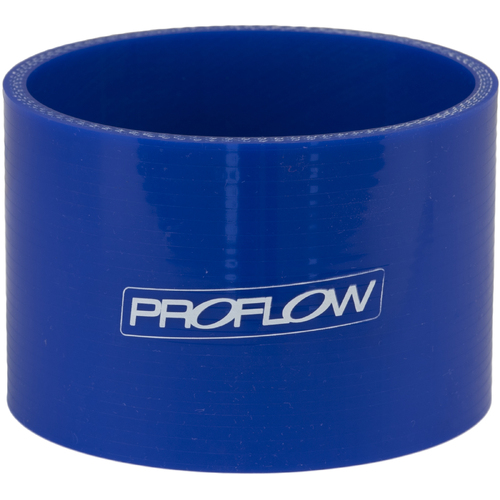 Proflow Hose Tubing Air intake, Silicone, Straight, 1.00in. Straight 3in. Length, Blue