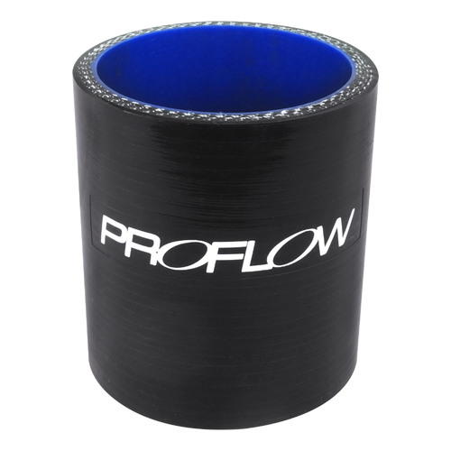 Proflow Hose Tubing Air intake, Silicone, Straight, 1.00in. Straight 3in. Length, Black