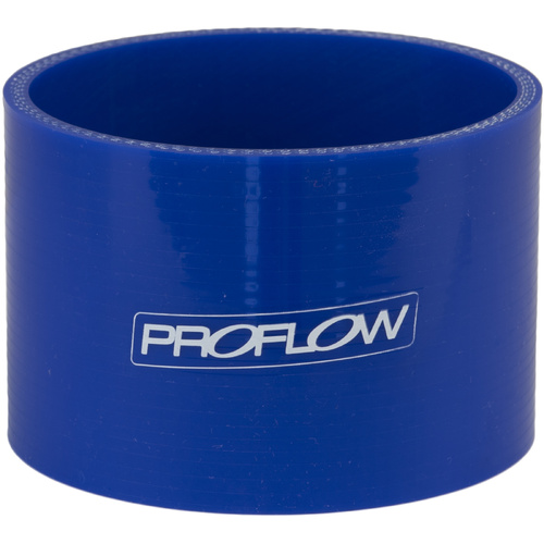 Proflow Hose Tubing Air intake, Silicone, Straight, 1.50in. Straight 3in. Length, Blue