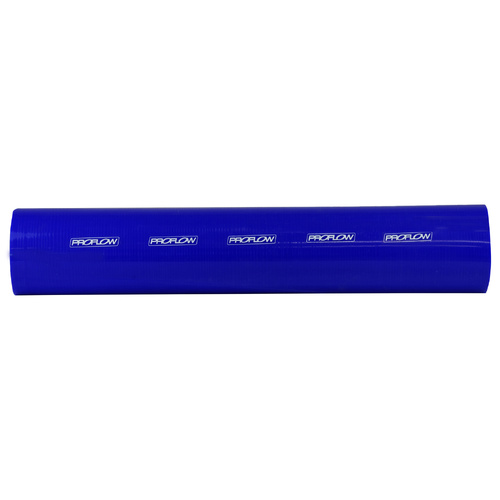 Proflow Hose Tubing Air intake, Silicone, Straight, 1.50in. Straight 2Ft Length, Blue