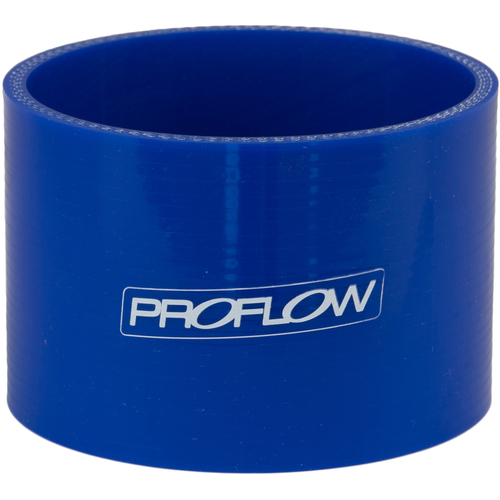 Proflow Hose Tubing Air intake, Silicone, Straight, 3.00'', Blue