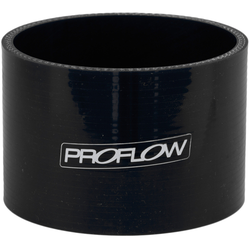 Proflow Hose Tubing Air intake, Silicone, Straight, 4.25'', Black