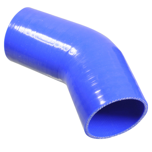 Proflow Hose Tubing Air intake, Silicone, Coupler, 1.00in. 45 Degree Elbow, Blue