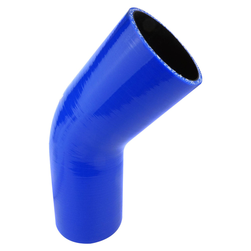 Proflow Hose Tubing Air intake, Silicone, Coupler, 1.50in. 45 Degree Elbow, Blue