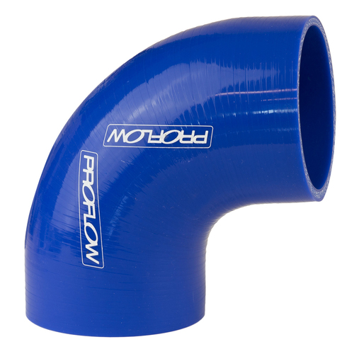 Proflow Hose Tubing Air intake, Silicone, Coupler, 1.00in. 90 Degree Elbow, Blue