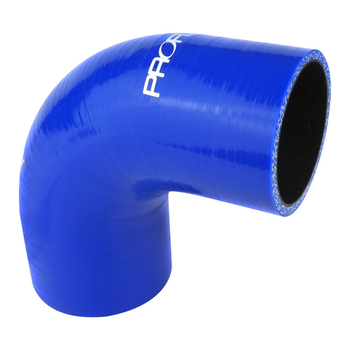 Proflow Hose Tubing Air intake, Silicone, Reducer, 2.00in. - 2.50in. 90 Degree Elbow, Blue