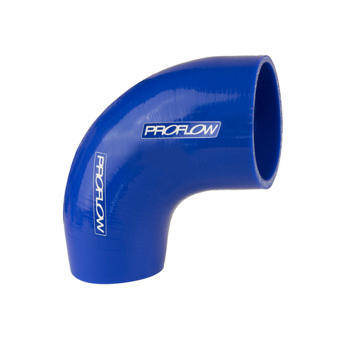 Proflow Hose Tubing Air intake, Silicone, Reducer, 2.50in. - 2.75in. 90 Degree Elbow, Blue