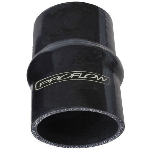 Proflow Hose Tubing Silicone Coupler Hump Style 2.25in. Straight 3in. Length, Black