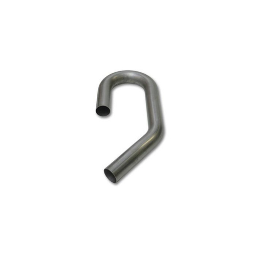 Proflow Exhaust Tubing, U-J Mandrel Bend, 3.50 in. Diameter, 45/180 Degrees, Stainless Steel, 5.0 in. Bend Radius