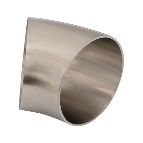 Proflow Stainless Steel Tubing, Exhaust, SS304, 3.00 in., 45 Degree Elbow, Short Turn No Leg, 1.5mm Wall