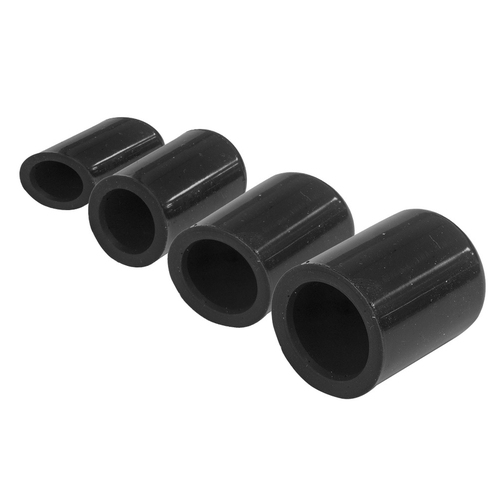 Proflow Silicone Vacuum Port Block Off Kit, 1/8 - 3/8 x 4pc of each size Black