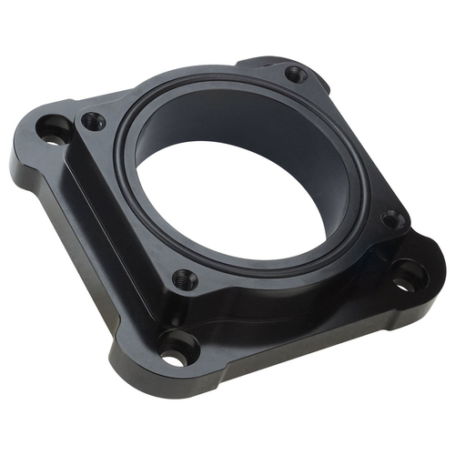 Proflow Adapter Plate, Suit Ford Falcon Barra FG Factory Fly-By-Wire Throttle Body, Billet Aluminium, Black