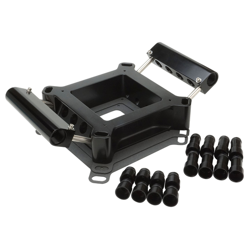 Proflow Fuel Injection Conversion Plate Kit, Series II, 4150 & 4500, Billet Aluminium, Black, Universal