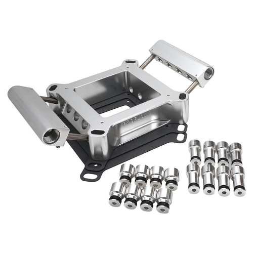 Proflow Fuel Injection Conversion Plate Kit, Series II, 4150 & 4500, Billet Aluminium, Silver, Universal