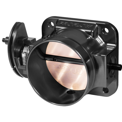 Proflow Throttle Body, Universal 90mm Bore Size, MPI, Billet Aluminium, Black Anodised