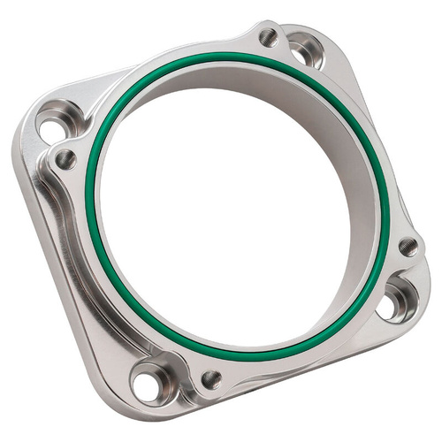 Proflow Throttle Body Adapter, Universal 80mm Throttle to 82mm Bosch Drive By Wire Throttle Body, Polished, Billet