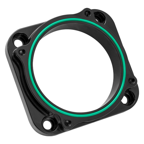 Proflow Throttle Body Adapter, Universal 80mm Throttle to 82mm Bosch Drive By Wire Throttle Body, Black, Billet
