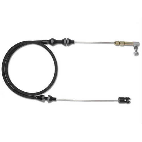 Proflow Throttle Cable, Braided Black Stainless Steel, 36 in. Long, Universal Kit