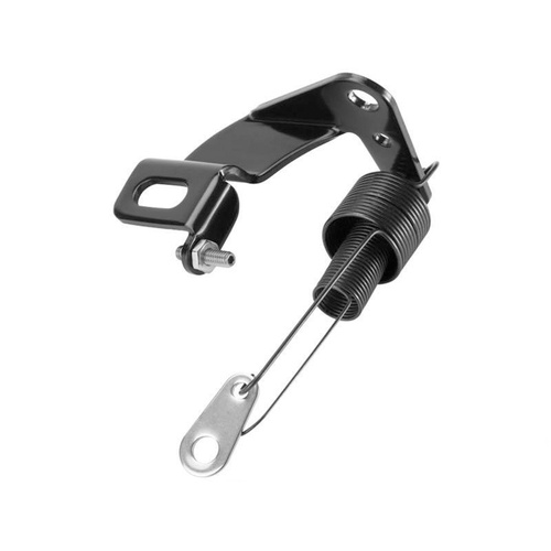 Proflow Throttle Cable Bracket, Return Spring Kit, Dual Application, Black Stainless Steel