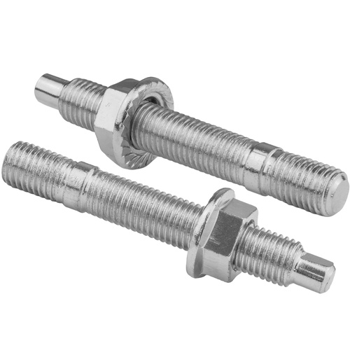 Proflow Turbocharger Studs, Hex Nuts, M10x1.25 x 70mm, Stainless Steel, Natural, Set of 4