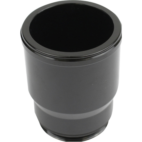 Proflow Inlet Fittings, Aluminium, 1.250 in. Hose to 1 3/16 in. Straight Cut Male, Black Anodised