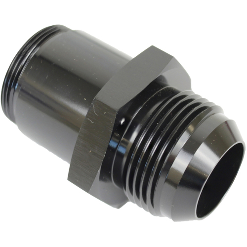Proflow Inlet Fittings, Aluminium, -16 AN Male to 1 3/16 in. Straight Cut Male, Black Anodised