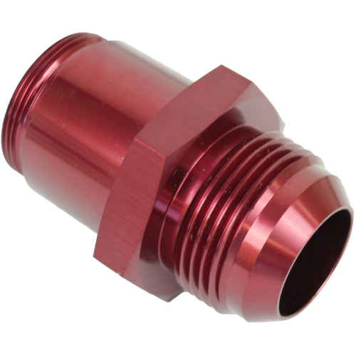 Proflow Inlet Fittings, Aluminium, -16 AN Male to 1 3/16 in. Straight Cut Male, Red Anodised