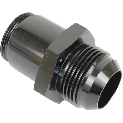 Proflow Inlet Fittings, Aluminium, -20 AN Male to 1 3/16 in. Straight Cut Male, Black Anodised