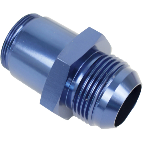 Proflow Inlet Fittings, Aluminium, -20 AN Male to 1 3/20 in. Straight Cut Male, Blue Anodised