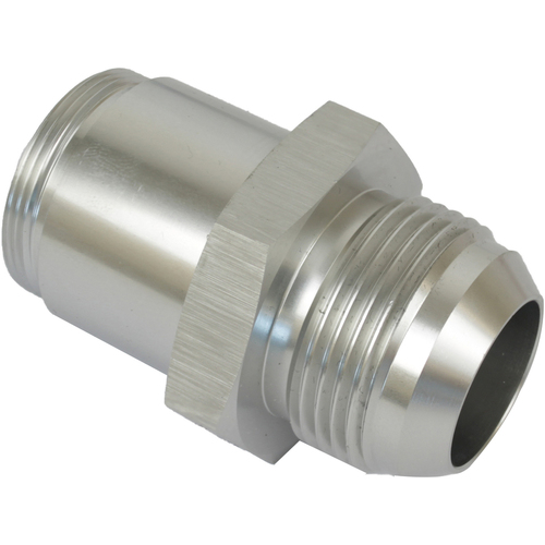 Proflow Inlet Fittings, Aluminium, -20 AN Male to 1 3/16 in. Straight Cut Male, Silver Anodised