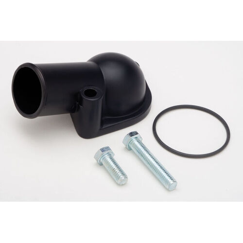 Proflow Aluminium Water Neck, For Chevrolet Angle O'Ring Style Black, Each