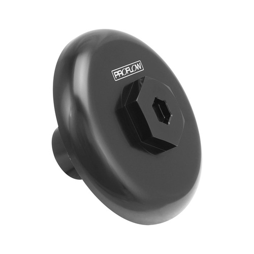 Proflow Oil Filter, Sandwich Block Off Plate, Aluminium For Holden V8 13/16 -16, Black