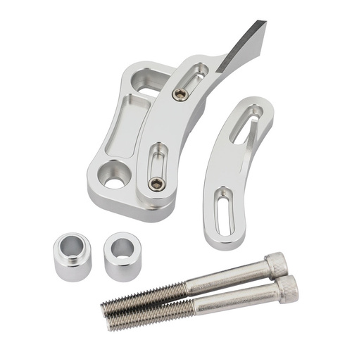 Proflow Timing Pointer, Billet Aluminium, Adjustable, For Ford Windsor SB 302-351W, Comes With Both 10 & 11 O'clock Position Pointers, Polished