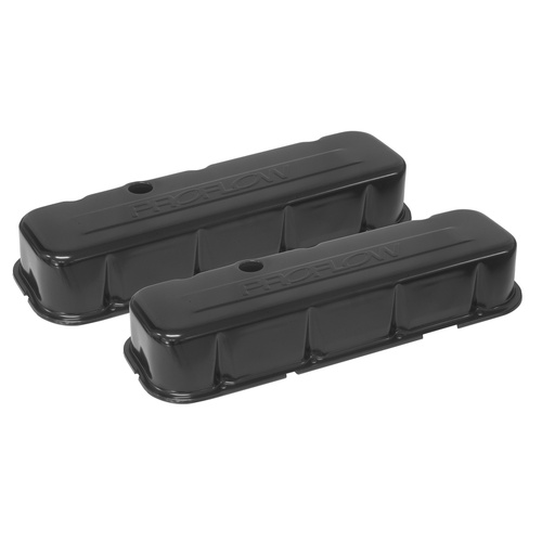Proflow Valve Covers Steel Black, Tall, For Chevrolet Big Block, Pair