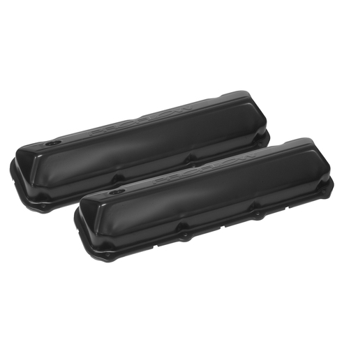 Proflow Valve Covers, Steel Black, Big Block For Ford, Pair