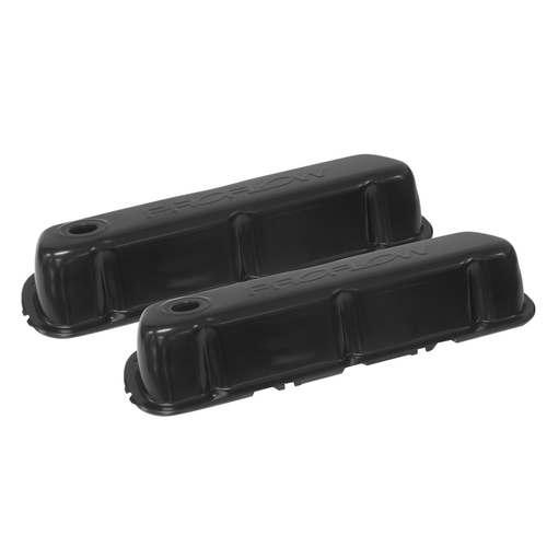 Proflow Valve Covers, Steel Black, Small Block For Ford, 289, 351W, Pair