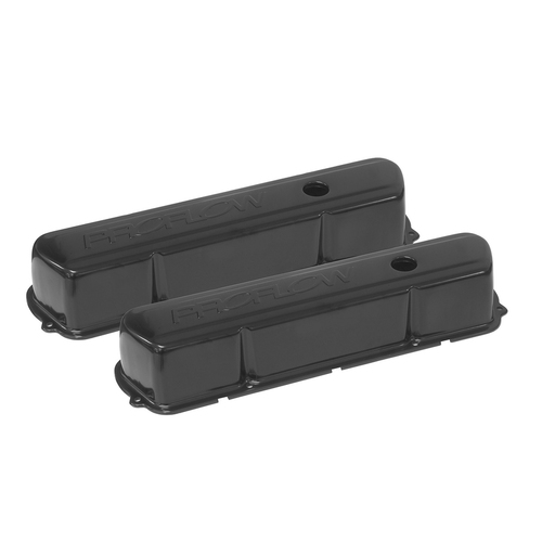 Proflow Valve Covers Steel, Tall, Black For Holden Commodore, 253, 308, Pair