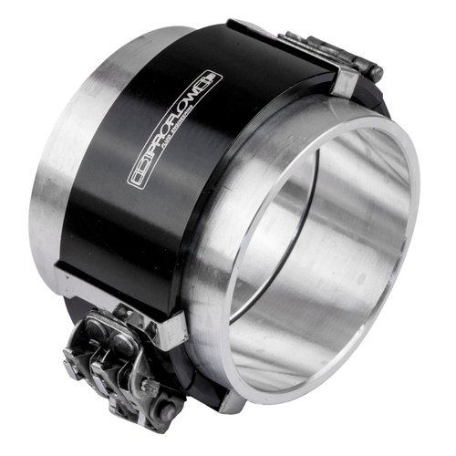 Proflow Tubing Coupler, Quick Release Clamp Assembly, Black Anodised, 3.50in, Each