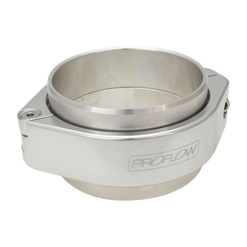 Proflow Intercooler Boost Clamp Coupler, 2.50'' Tubing, Billet Aluminium, Silver Anodised