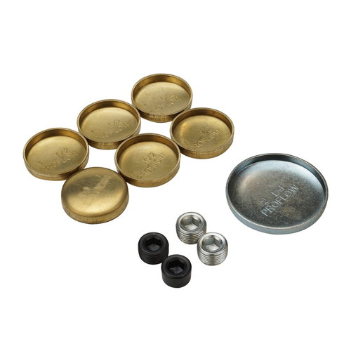 Proflow Freeze Welsh plugs, Brass, For Ford, 351C, 351M, 400, Kit