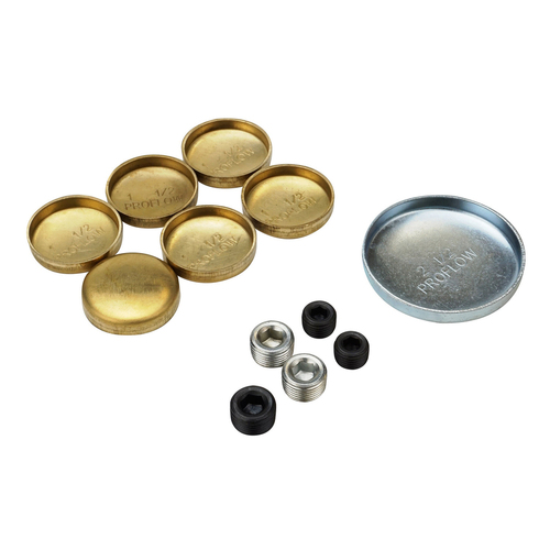 Proflow Freeze Welsh plugs, Brass, For Ford, 429, 460, Kit