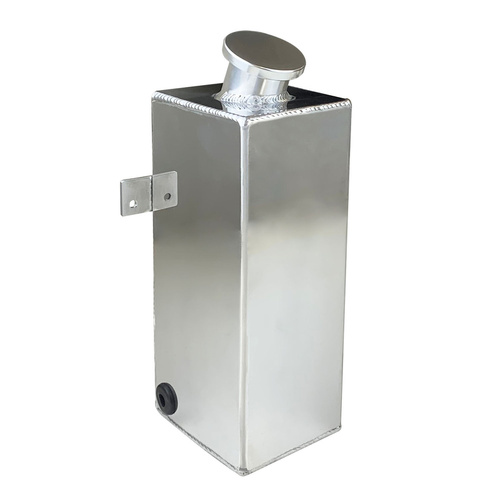 Proflow Windshield Washer Reservoir, Universal, Fabricated Aluminium 200x 150 x 82mm, Polished
